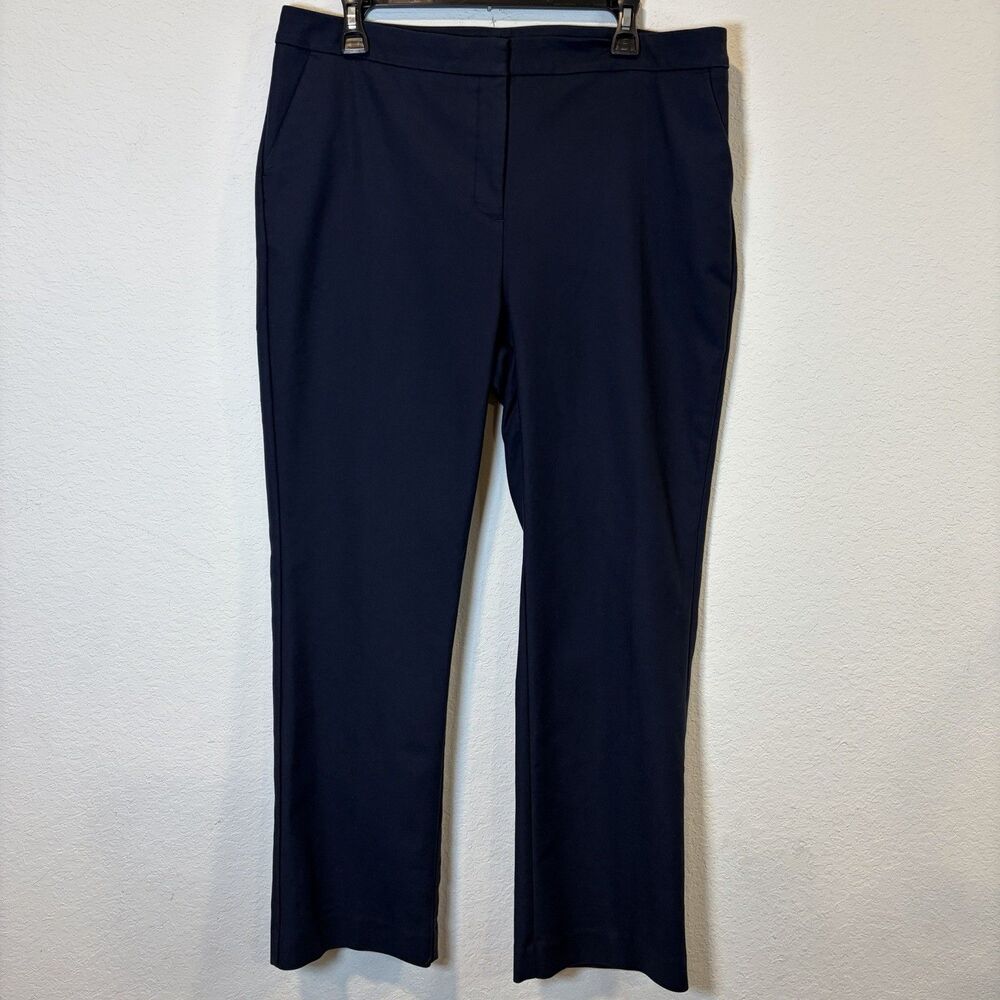 Chico's Women's Blue Pant Trouser Size 2.5 US 14 Classic Office Work Pant